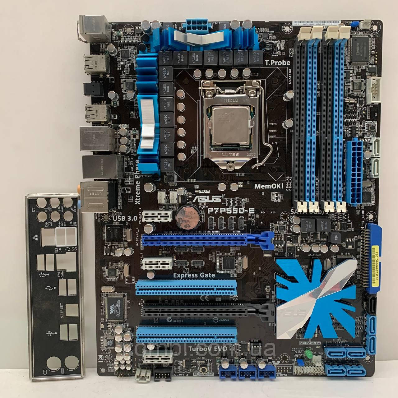 Материнська плата s1156 ASUS P7P55D-E (Socket 1156, +i5 750, DDR3, б/у)