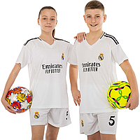 Форма футбольна дитяча REAL MADRID BELLINGHAM 5 домашня 2025 біла р.30, зріст 150-160