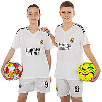 Форма футбольна дитяча REAL MADRID MBAPPE 9 домашня 2025 біла р.30, зріст 150-160