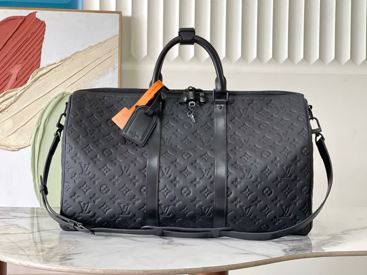 Сумка Keepall Louis Vuitton Monogram Taurillon, фото 1