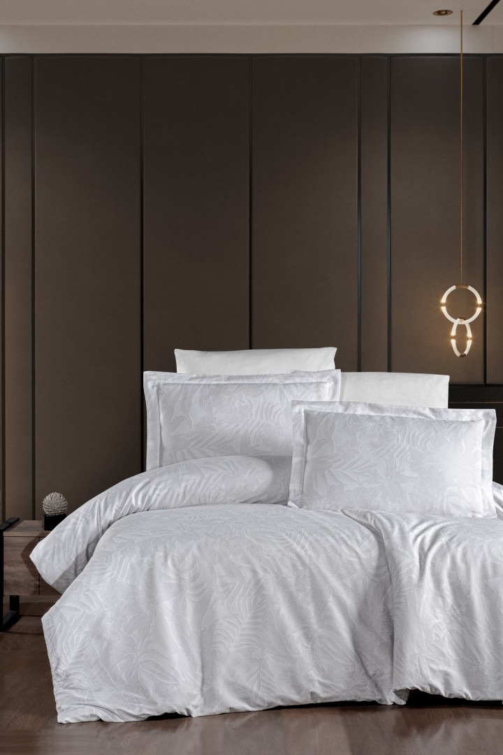 Постельное белье First Choice Cotton Satin сімейний 160 х 220 см Lucas White