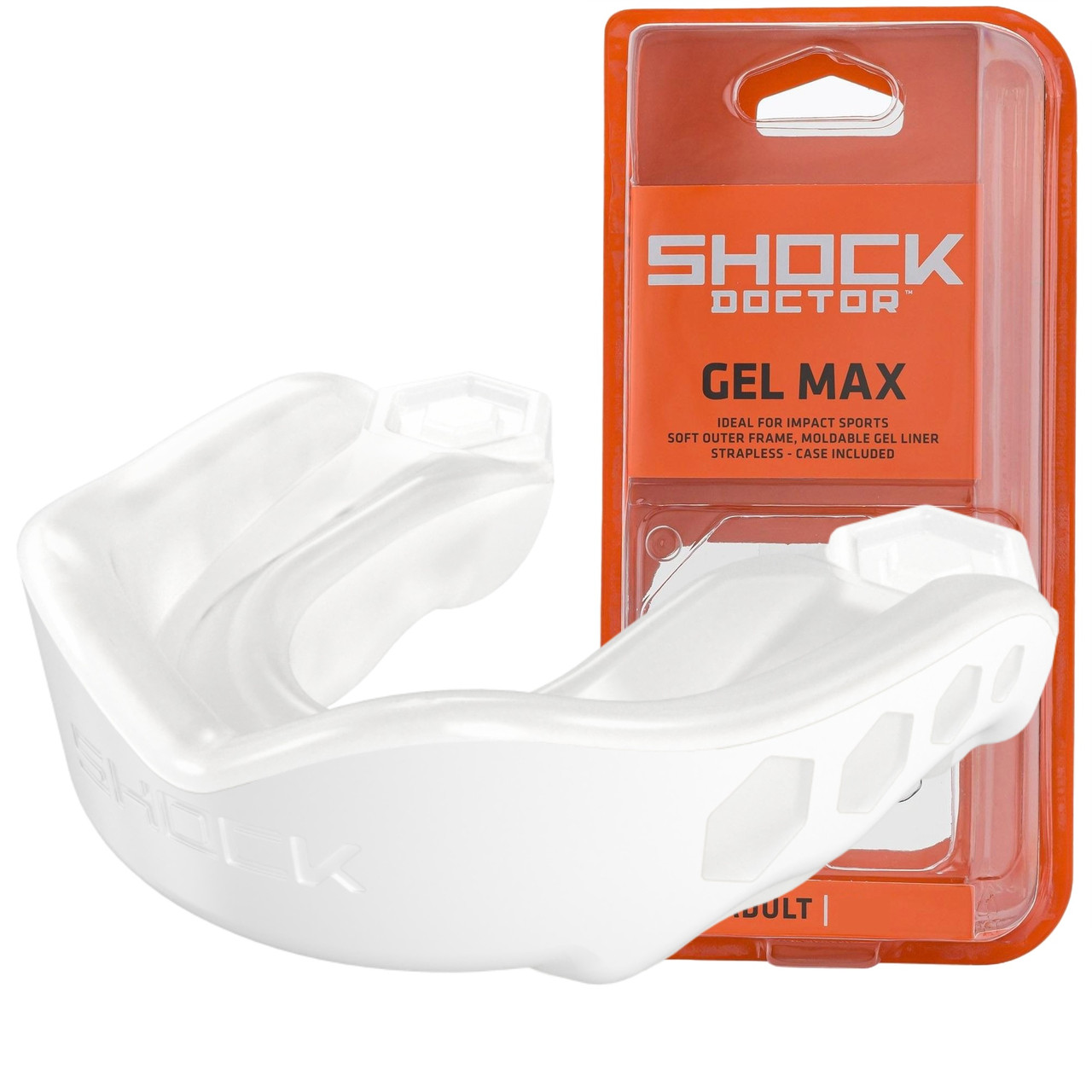 Капа Shock Doctor Gel Max дитяча (вік до 10р.) White (art. 6150-TC-YTR), фото 1