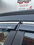 Вітровики з хромом (4 шт, Niken) для Toyota Corolla Cross, фото 8