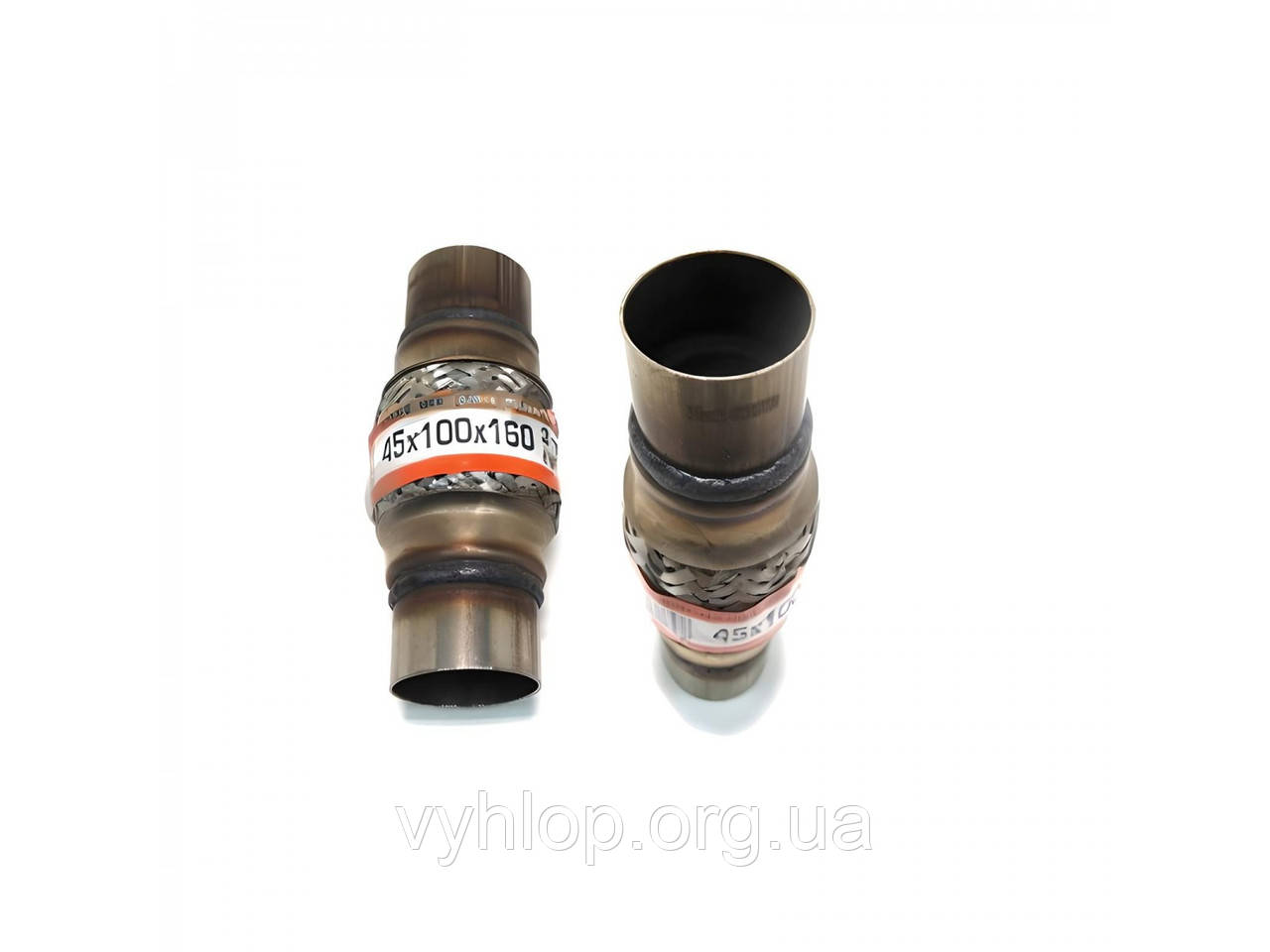 Гофра глушника 45x100x160 3-шарова + фланець EuroEx AMULET