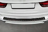 Захисна накладка на задній бампер для BMW X5M F15 2013 - 2018 /чорна нерж.сталь/, фото 7