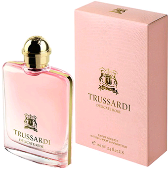 Trussardi Delicate Rose EDT 100 ml туалетная вода женская (оригинал подлинник Италия) - фото 1 - id-p463606808