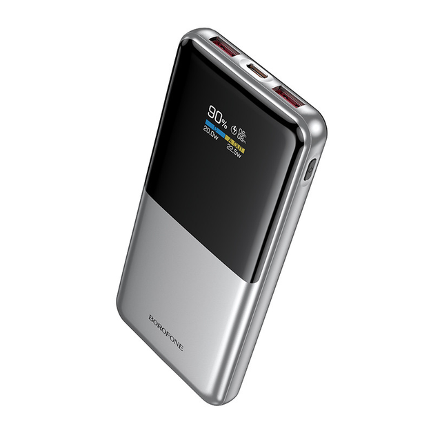 Зовнішній акумулятор PowerBank Borofone BJ75 22.5W+PD20W 10000mAh Silver