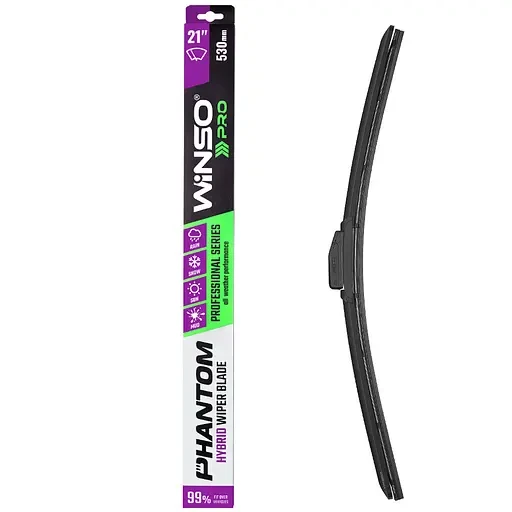 Щітки склоочисника гібридні Winso Pro Phantom 21"/530мм (118530)