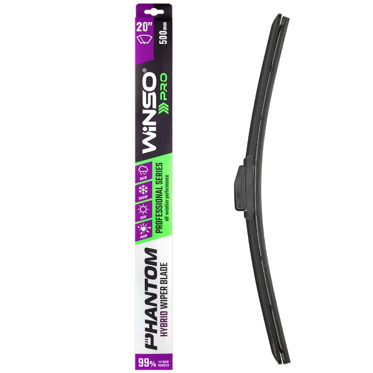 Щітки склоочисника гібридні Winso Pro Phantom 20"/500мм (118500)