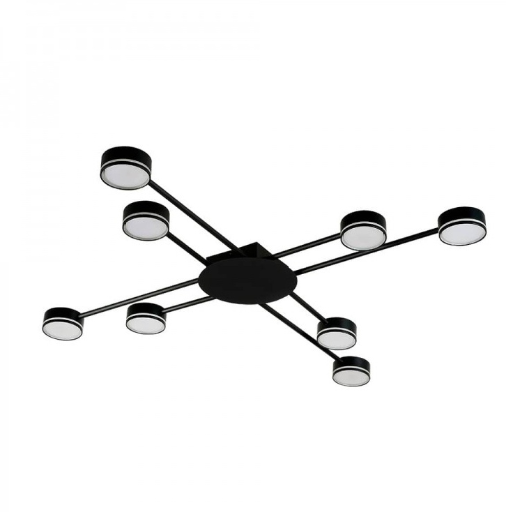 Накладний чорний світильник Ardero на 8 ламп GХ53 ML482-8 BK, фото 1