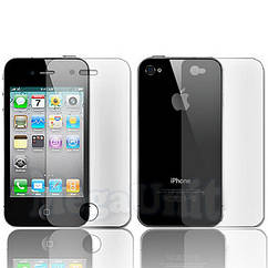 2в1 Захисна плівка (перід+зад) для Apple iPhone 4 / 4S