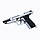 Сувенірний Пістолет Pietro Bereta M92 Silver Міні Пістолет (01414), фото 9