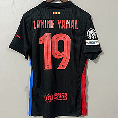 Футболка чорна чоловіча футбольна Ламін Ямаль 19 Барселона Yamal Nike Barcelona player version 2025-2026