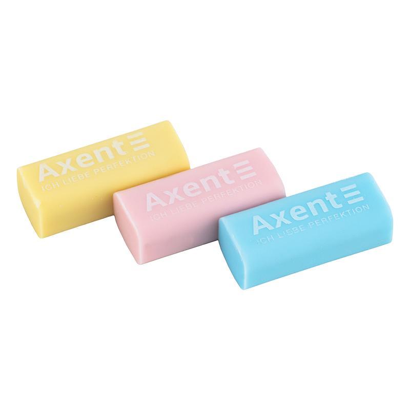 Набір гумок для олівців Axent Pastelini 1198-a в пластиковому боксі 3 штуки