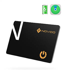 Картка-трекер NOVOO SmartCard Wallet — 1,6 мм, батарея на 6 років, Apple Find My (тільки iOS, не сумісна з And