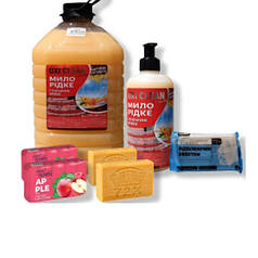 Мило господарське, туалетне, рідке