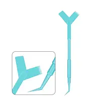 Інструмент для ламінування вій пластиковий / бірюза, 1 шт