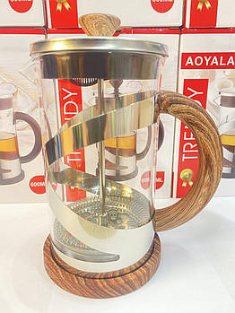 WL-1912 MW 801 Заварник (прес) для чаю (скло) 600 мл (24)