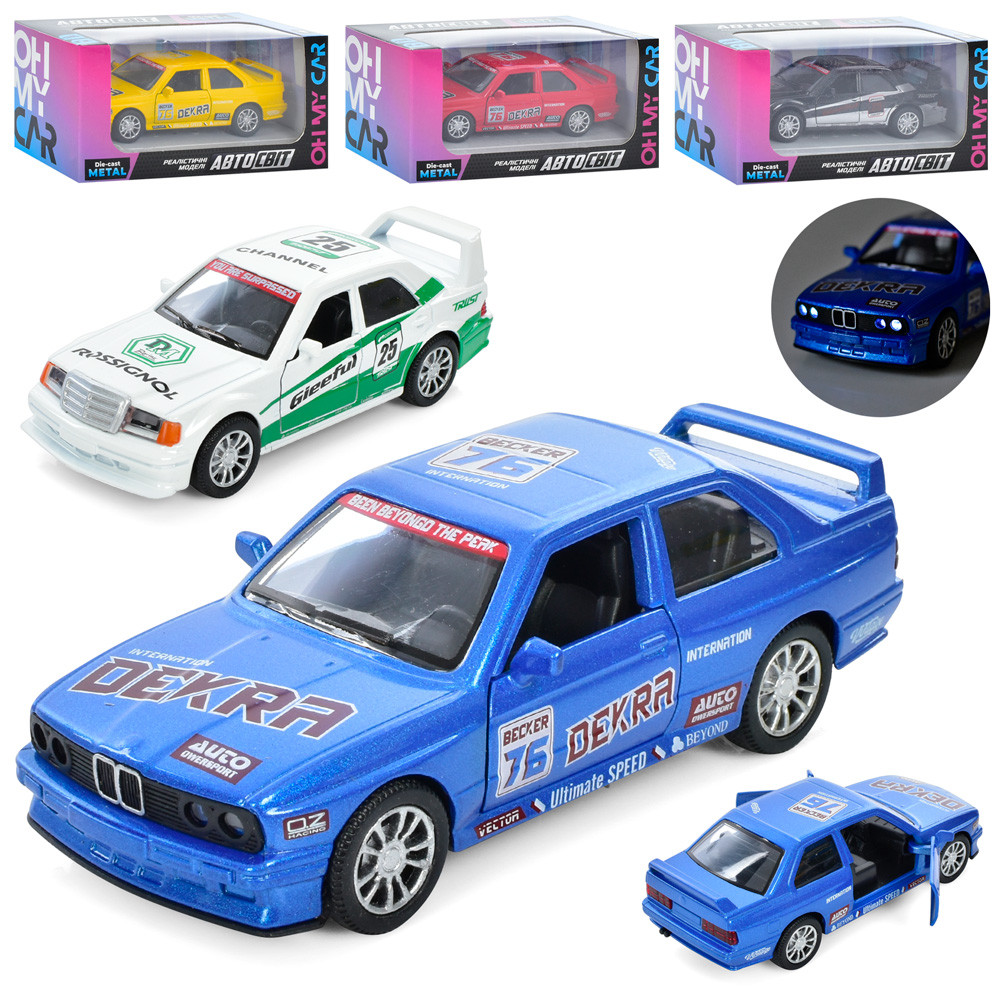 Машина AS-2959 (48шт)АвтоСвіт, 1:36, метал, інерц, 11см, зв, св, 2 виду (5кол), бат (табл), в кор-ці,, фото 1