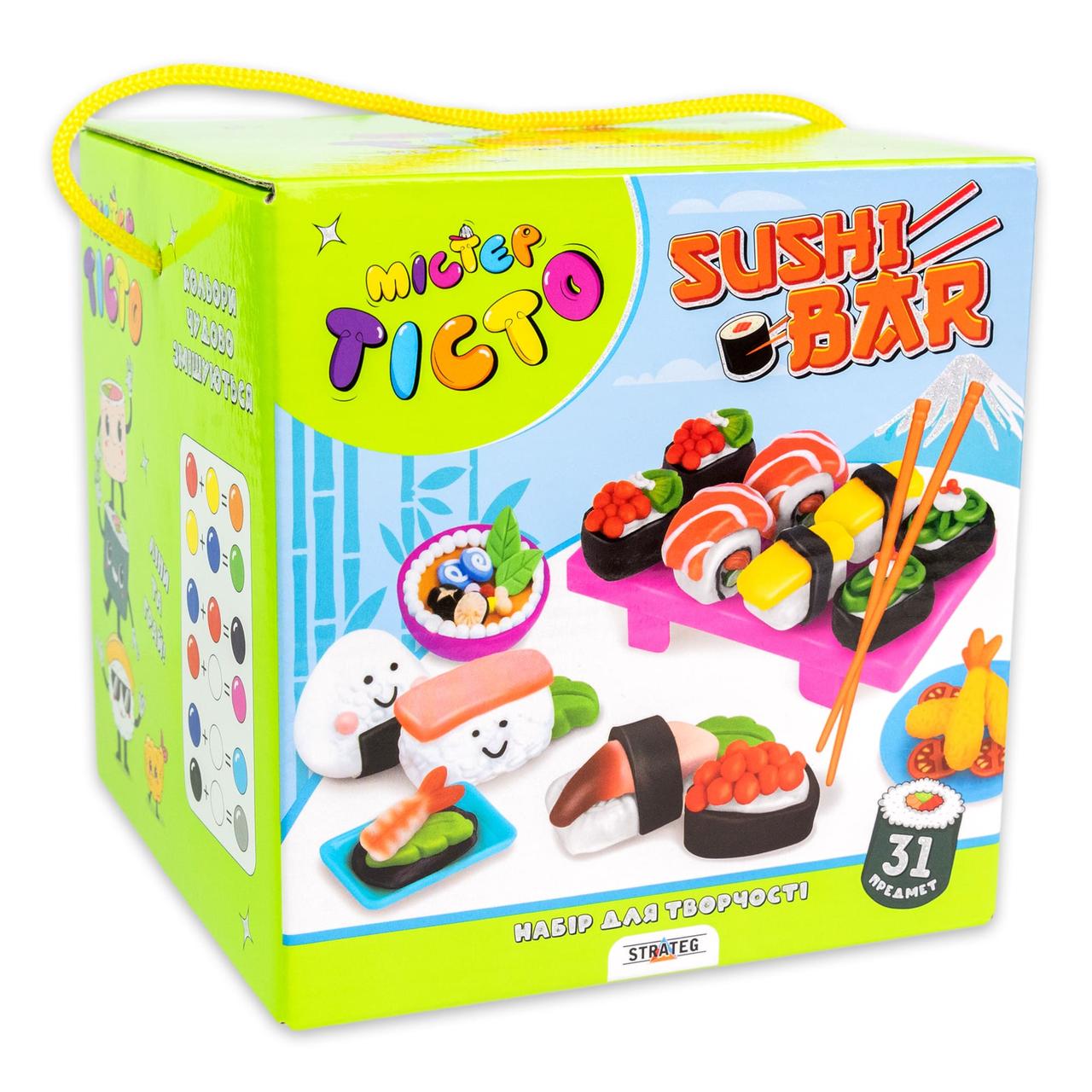 Набір для творчості Містер тісто Sushi Bar Strateg українською мовою (41013), фото 1