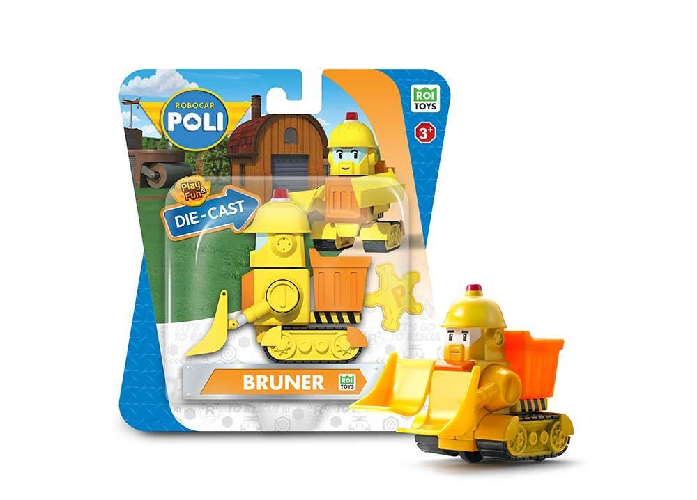 Металева колекційна машинка Робокар Брунер DIE CAST, фото 1