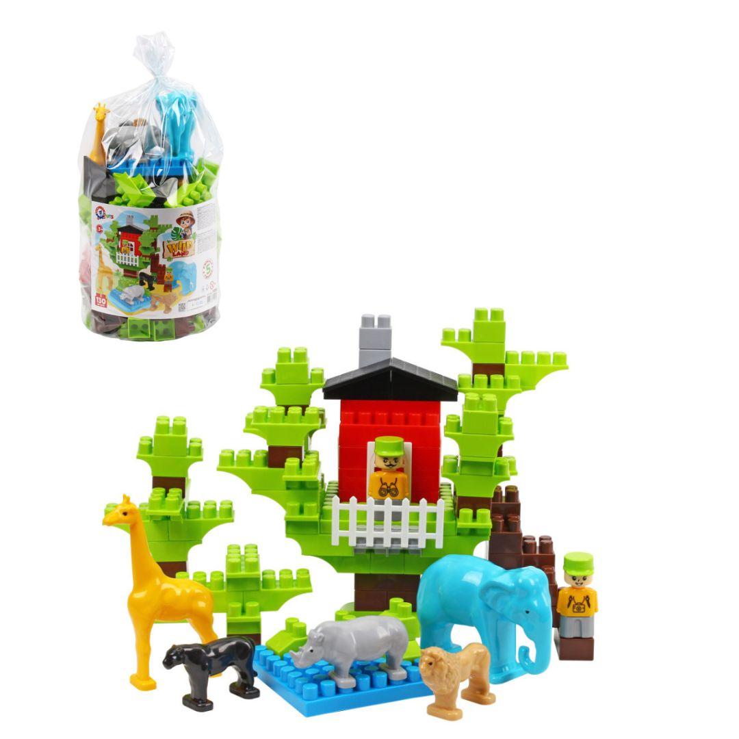 Іграшка "Конструктор ТехноК", арт.1089 (Зоопарк) (130 деталей), фото 1