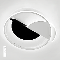Люстра CODE 70W 3R біло-чорна Esllse WHITE/BLACK 3000-6500К 1500-7000Lm світлодіодна з пультом 550×550×55мм 220V