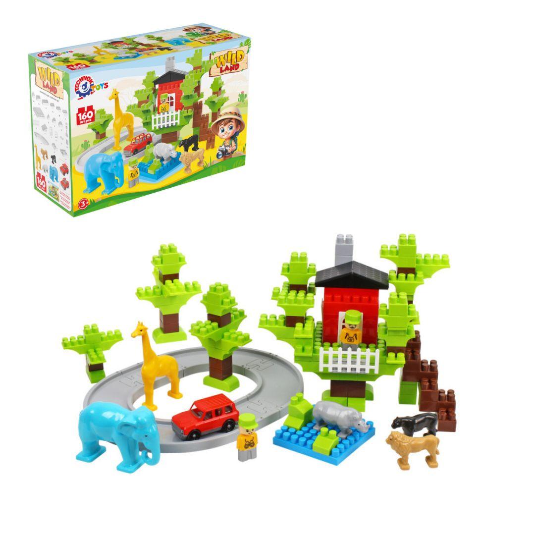 Іграшка "Конструктор ТехноК", арт.1119 (Зоопарк 2),(160 деталей), фото 1