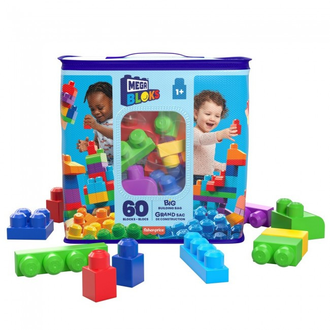 Конструктор класичний у мішку (60 дет.) Mega Bloks, фото 1