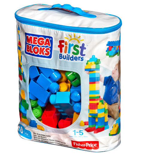 Конструктор класичний у мішку (80 дет.) Mega Bloks, фото 1