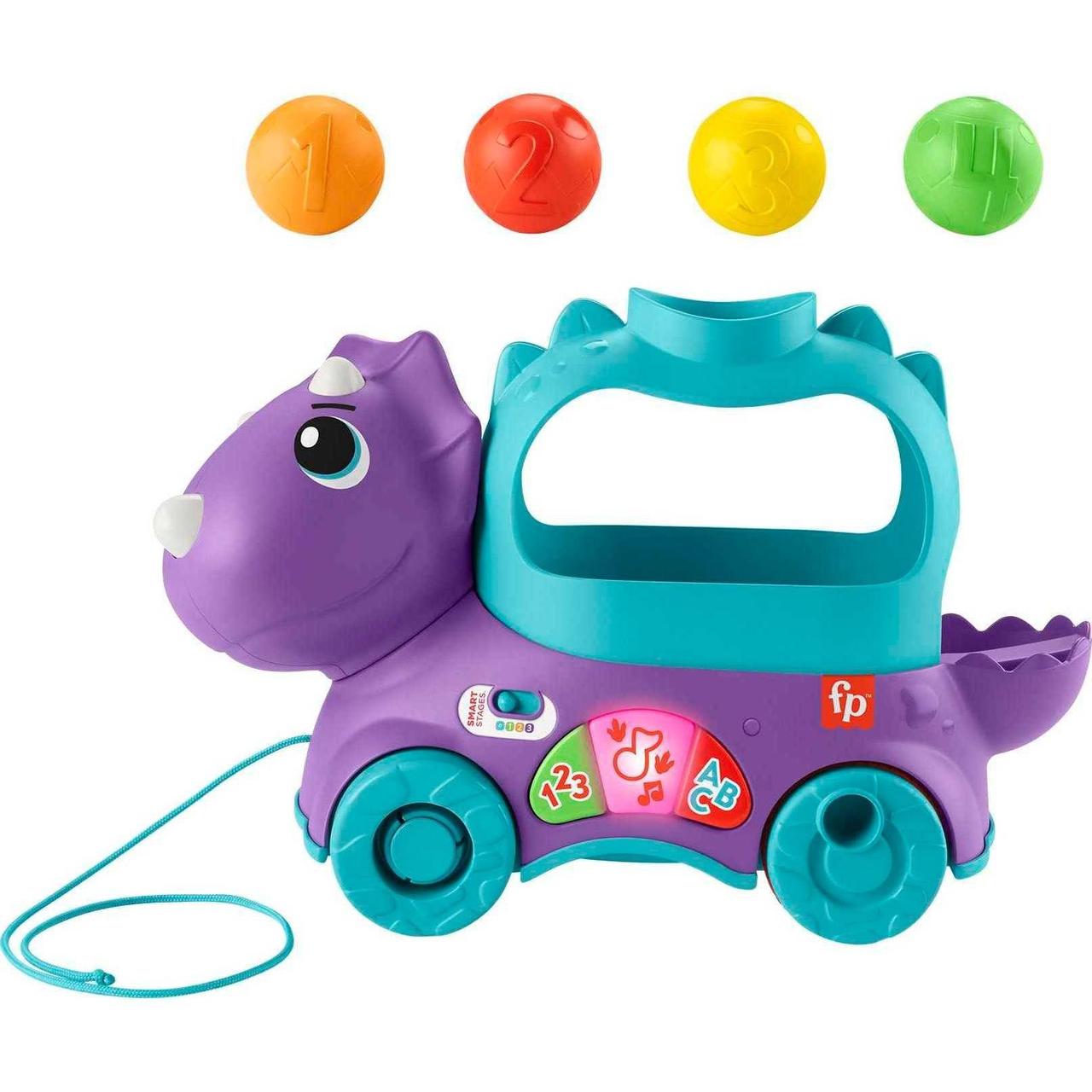 Веселий трицератопс Fisher-Price, фото 1