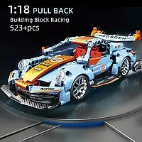 Конструктор Porsche 911 523 деталі. Відкриваються двері, Мотор Pull back