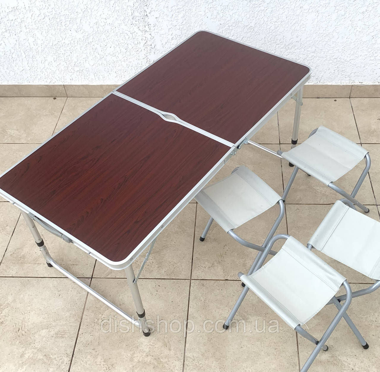 Розкладний стіл для кемпінгу та пікніку (плюс 4 стільці), фото 1