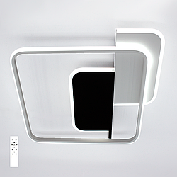 Люстра CODE 70W 3S біло-чорна Esllse WHITE/BLACK 3000-6500К 1500-7000Lm світлодіодна з пультом 500×490×55мм 220V