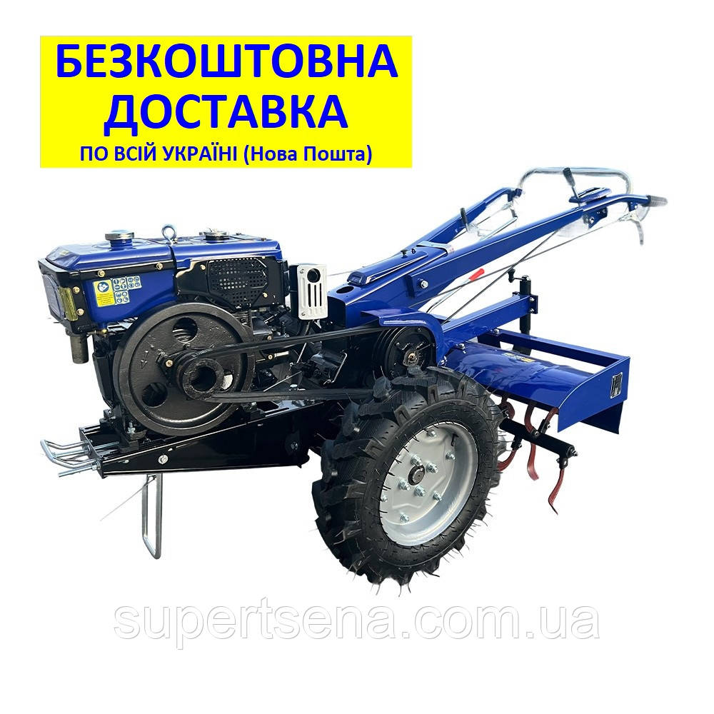 Мотоблок МБ1080Д +фреза (8 к.с.) +БЕЗКОШТОВНА ДОСТАВКА! Powercraft, дизельний з водяним охолодженням 223630