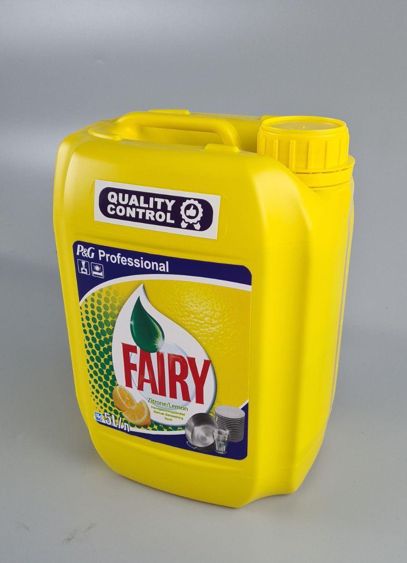Рідина для миття посуду 5 літрів "Фейрі" Лимон Жовтий (1 шт.), фото 1