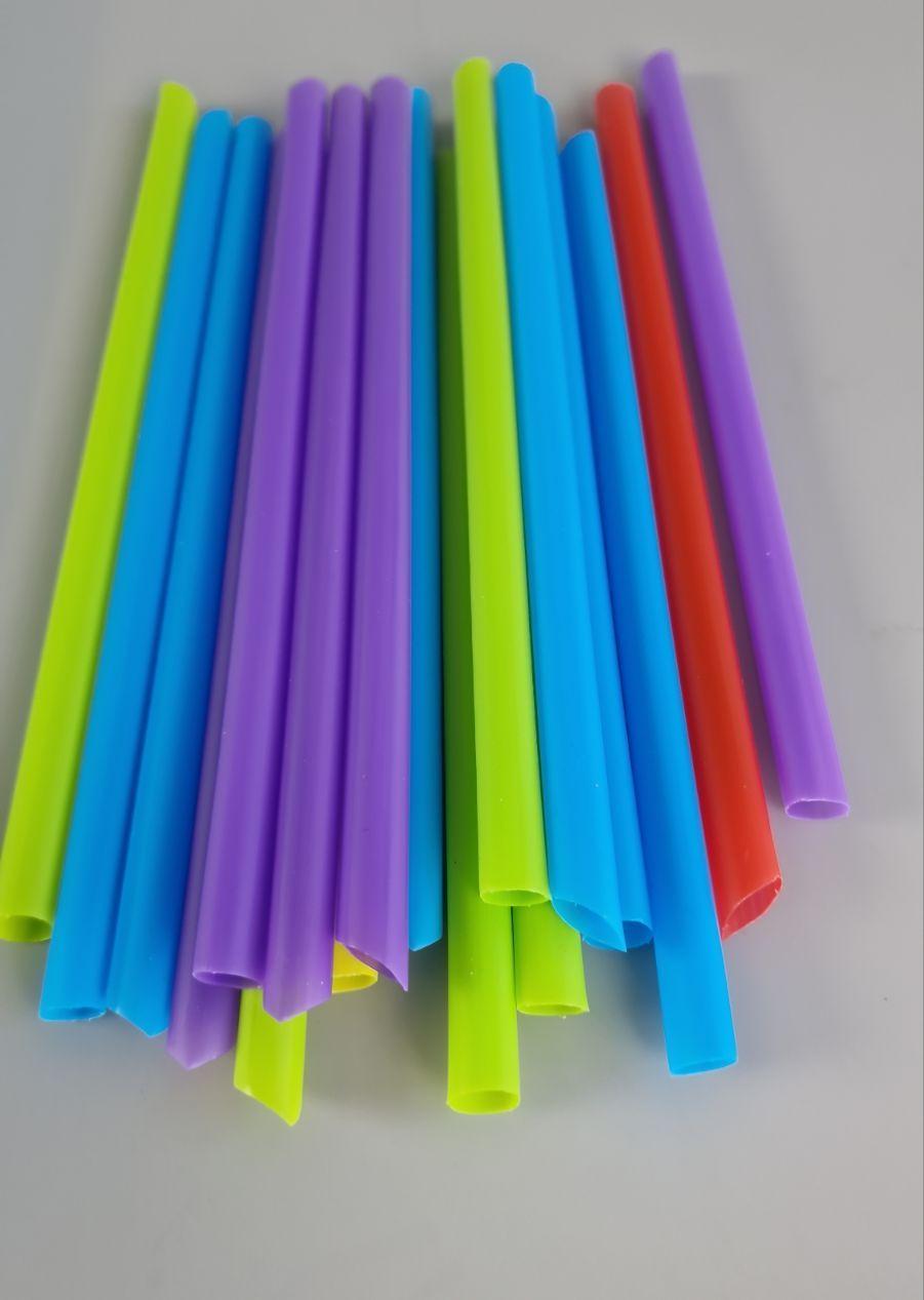 Трубочки для смузі коктейлів прямі d10-19см мікс (Смузі 30х100) (100 шт), фото 1