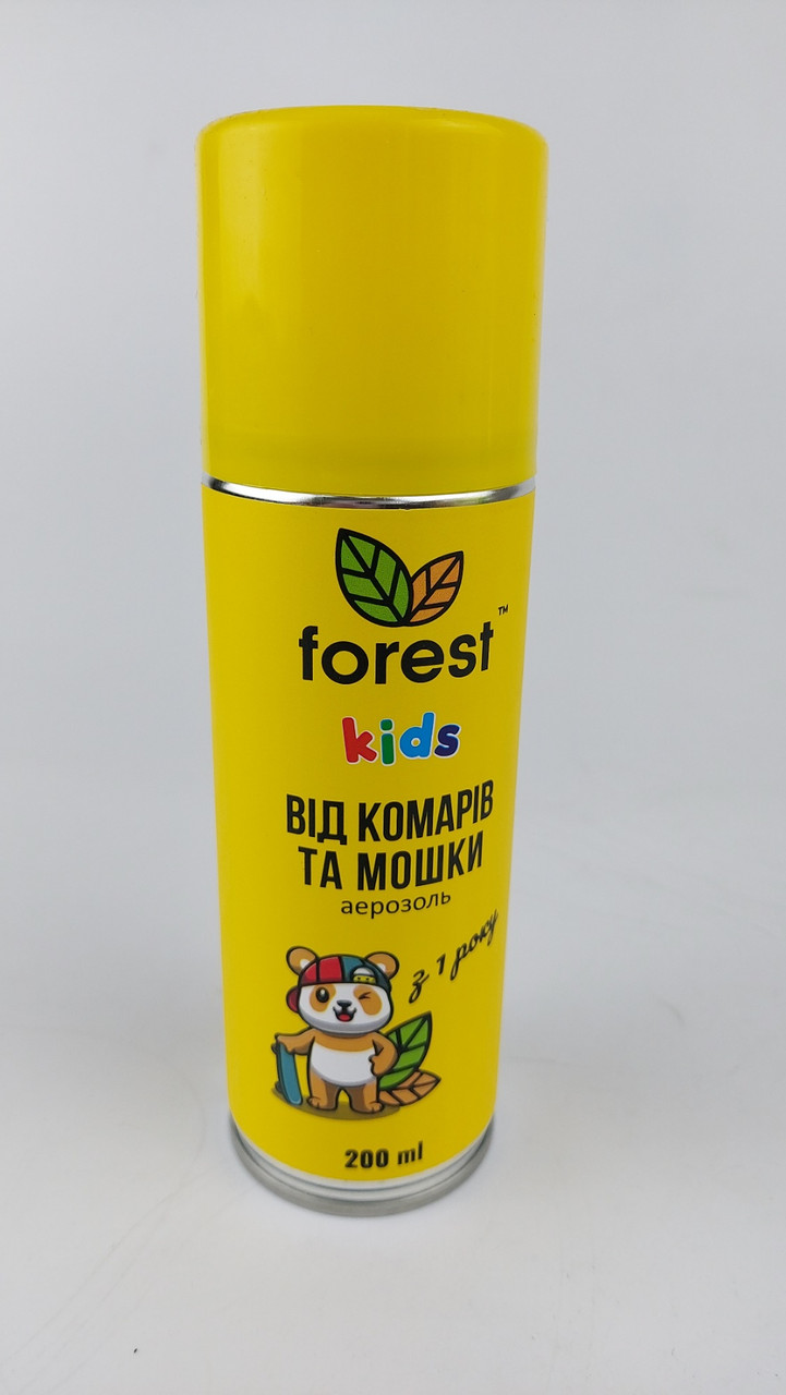Forest Спрей-репелент "Forest Kids" від комарів і мошки 200 мл (12 шт./ясть) (1 шт.), фото 1