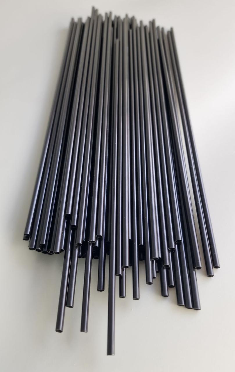 Коктейльні трубочки, соломка d3-25см Махито чорна (Мохіто ч25 50х500) (500 шт), фото 1