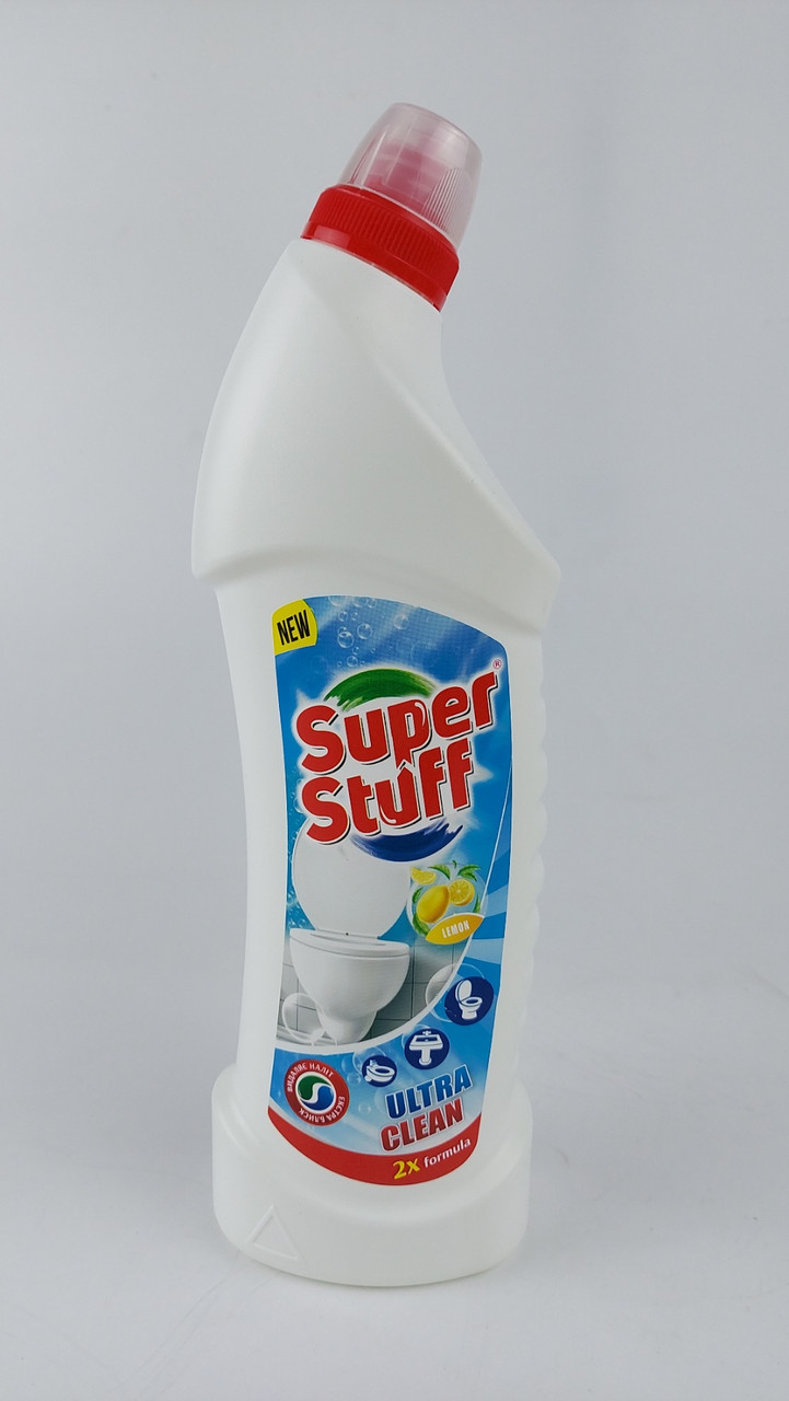 Гель для чищення унітазів SUPER STUFF 1000 мл, лимон (1 шт.), фото 1