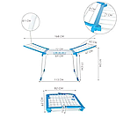 Складана сушарка для білизни Clothes dryer з тримачами для дрібних речей, 168 х 62 х 97 см, до 15 кг, фото 7