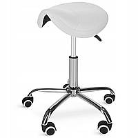 Стілець для майстра 4FIZJO Ergo регульований, без спинки, на коліщатах White (P-5907739319630)