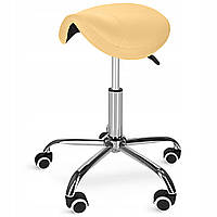 Стілець для майстра 4FIZJO Ergo регульований, без спинки, на коліщатах Beige (P-5907739319623)