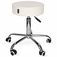 Стілець для майстра 4FIZJO Pure регульований, без спинки, на коліщатах White (P-5907739319654)