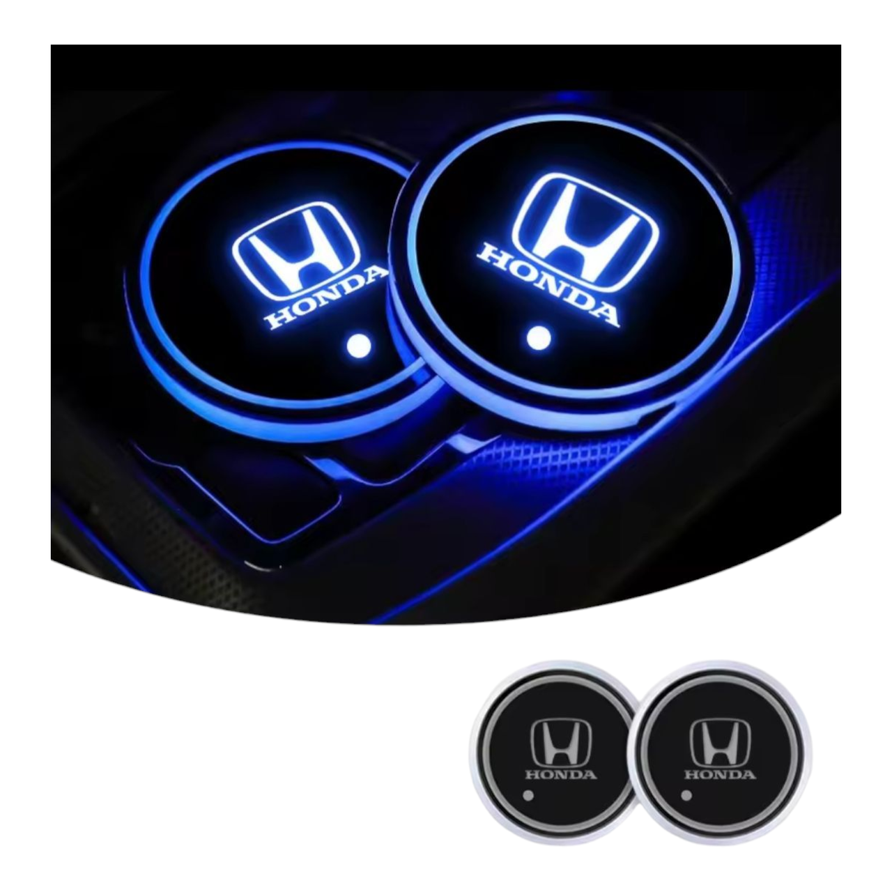 Підсвічування підсклянника з логотипом автомобіля HONDA, фото 1