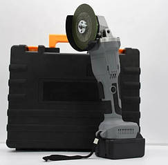 Акумуляторна болгарка Безщіткова з регулюванням обертів, УШМ з двома аккумуляторами 21V 4 Ah, 11000 об/хв у кейсі.