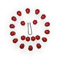 Комплект ковпачків 21мм на болти для дисків Tesla ( 20шт,червоний)