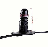 Кляп в рот с пенисом для БДСМ игр длинный