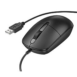 Миша BOROFONE BG17 Morning business wired mouse Black