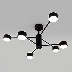 Люстра RAY 6xGX53 BLACK (3+3) чорна на 6 ламп GX53 Luminaria 220V IP20 (стельовий світильник під змінні LED лампи) 780x300мм